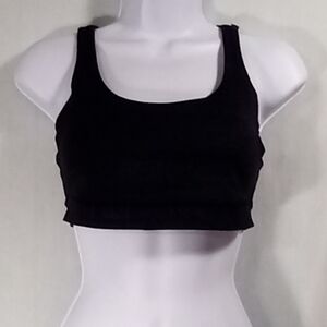 Lululemon Black Graphic Print Energy Medium Support Bra Size 6